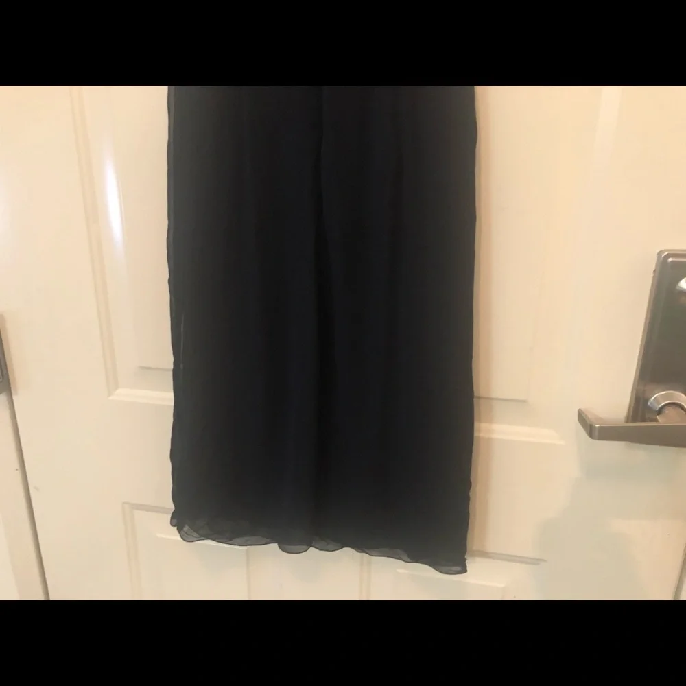 RED Valentino Cascade overlapping Black Dress Sz 0 - Picture 8 of 12